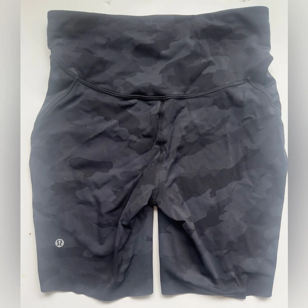Lululemon Wunder Train Biker Short Camo 8”